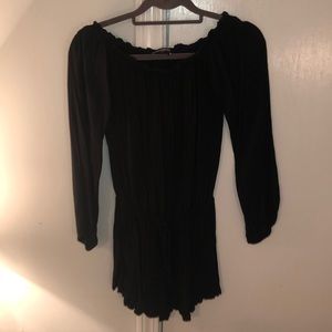 Brandy Melville off the shoulder, black romper